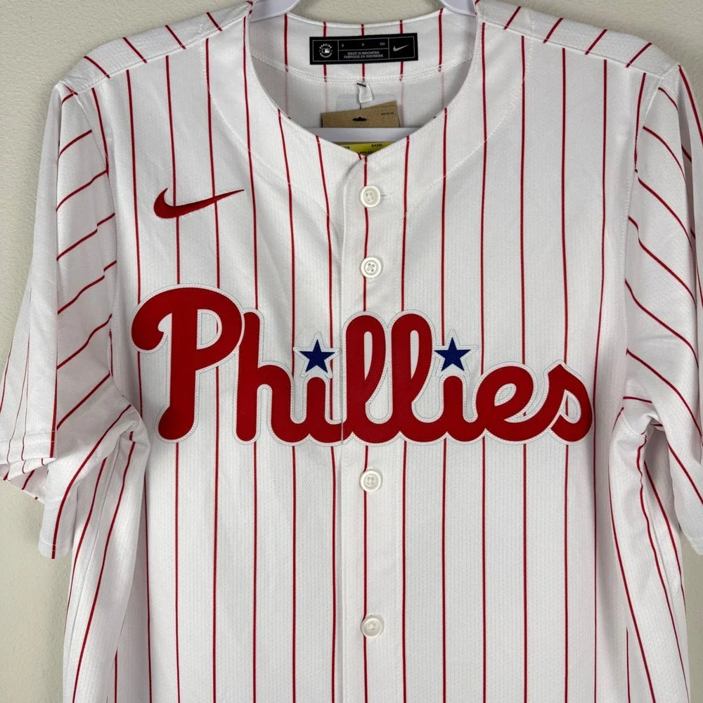 NWT Mens Small Nike Limited MLB Philadelphia Phillies Alec Bohm #28 Home‎ Jersey